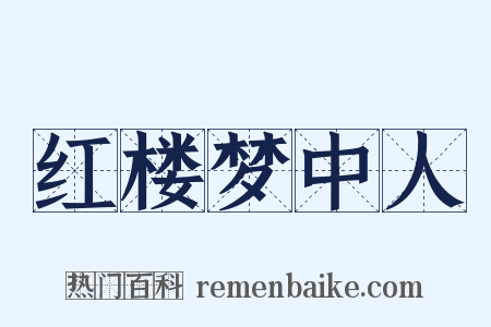 红楼梦中人是什么意思的图片